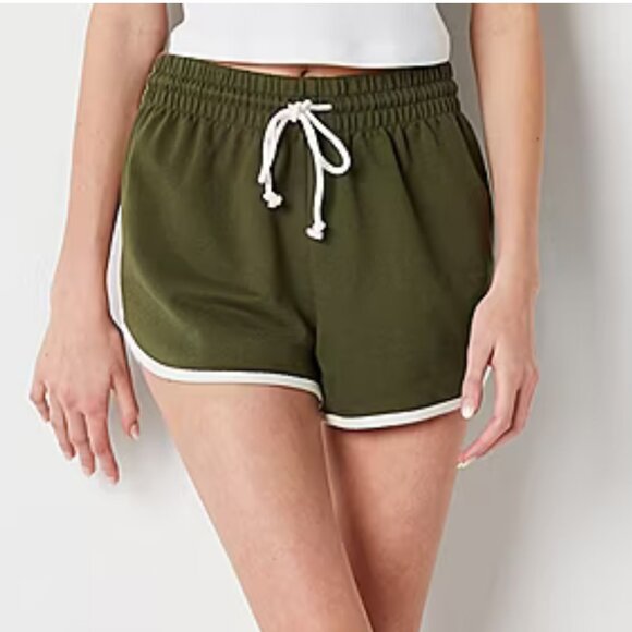 NEW!‎ Classic 80's Arizona Shorts Rick Avocado XS $36 Drawstring Elastic Stretch - Picture 1 of 11